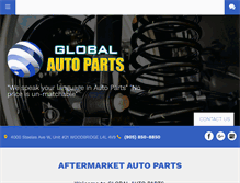 Tablet Screenshot of globalautoparts.ca